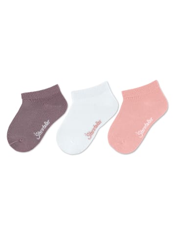 Sterntaler Sneaker-Socken uni, 3er-Pack in lila