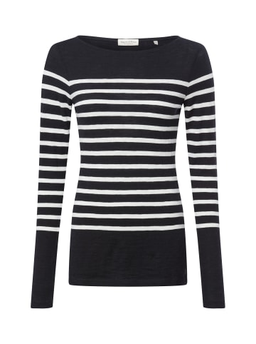 Marc O'Polo Langarmshirt in marine ecru - 0005