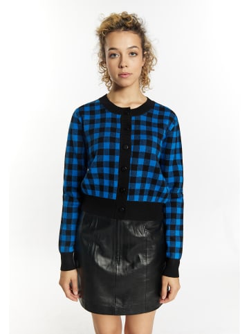 myMo ROCKS Damen Strickjacke in Schwarz Blau