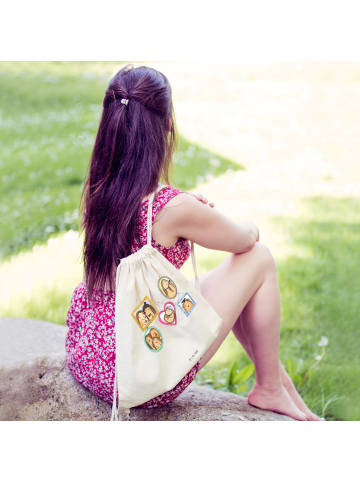 Mr. & Mrs. Panda Gymbag Igel Familie ohne Spruch in Creme