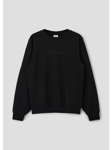 S. Oliver Sweatshirt langarm in Schwarz