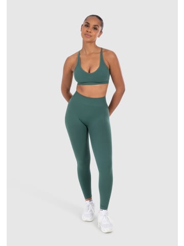 SMILODOX Leggings Cetrina Scrunch in Dunkel Grün