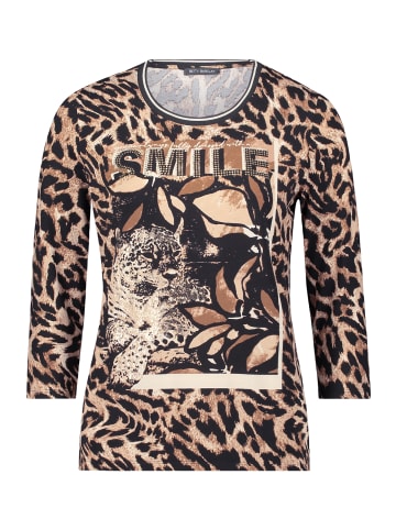 Betty Barclay Basic Shirt mit Print in Schwarz/Beige