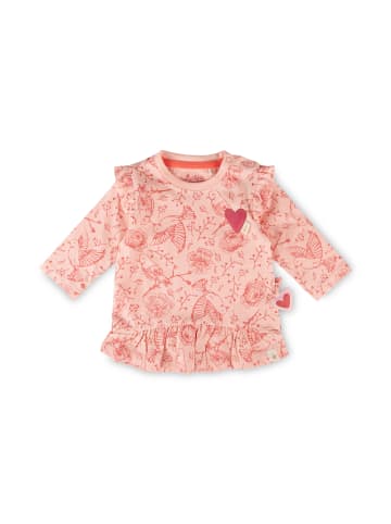 Sigikid Longshirt Pink Birds in Hellrosa