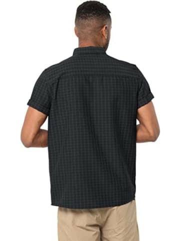 Jack Wolfskin Kurzarm FreizeitHemd für Herren in schwarz