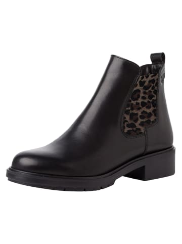 Tamaris Chelsea Boot in BLACK/LEOPARD