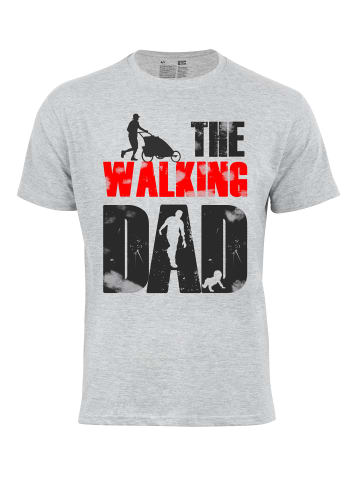 Cotton Prime® Fun-Shirt "THE WALKING DAD" in grau