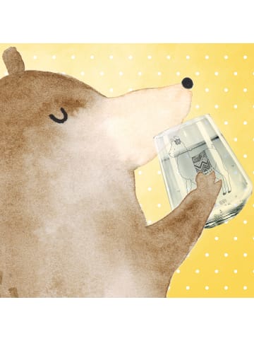 Mr. & Mrs. Panda Trinkglas Alpaka Stolz ohne Spruch in Transparent