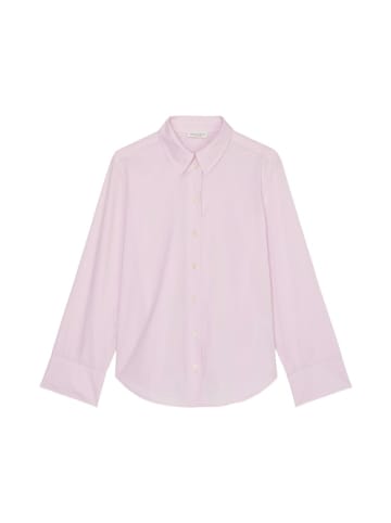 Marc O'Polo Blouse, casual fit, longsleeve, kent collar, solid in Violett