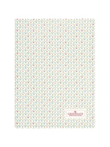 Greengate Geschirrtuch HELLA Weiß mit Blumen Muster