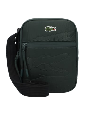 Lacoste LCST Seasonal Umhängetasche 15.5 cm in emboss croco sinople