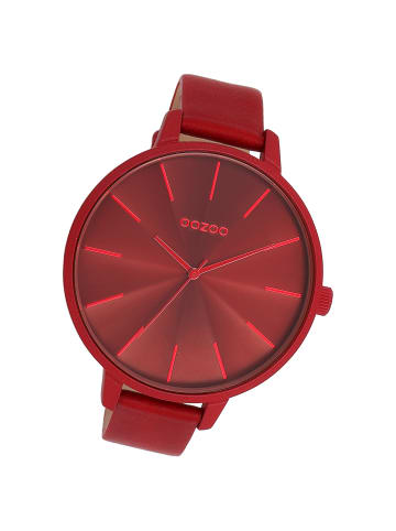 Oozoo Analog-Armbanduhr Oozoo Timepieces rot extra groß (ca. 48mm)