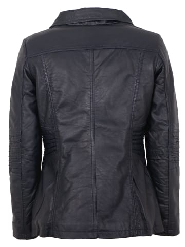 Otto Kern Lederjacke Lammnappa in Navy