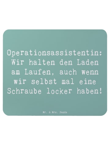 Mr. & Mrs. Panda Mousepad Spruch Operationsassistentin Heldin mi... in Meeresbrise