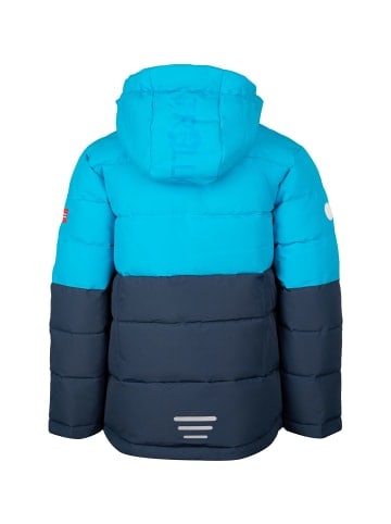 Trollkids Winterjacke "Gryllefjord" in Blau/Nachtblau/Limegrün