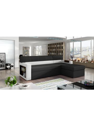 MF Design Narkos Recamiere Rechts in Schwarz -  (L) 160 x (B) 250 x (H) 85 cm
