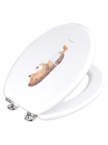 Mr. & Mrs. Panda Toilettensitz Igel Wein ohne Spruch in Weiß