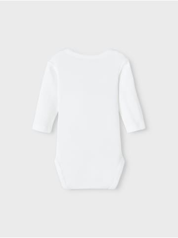 name it langarm Baby Bodys im 3er Pack "Elefant" London Fog 50