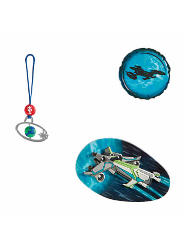 Step by Step MAGIC MAGS Space Craft Spike Applikationen in Blau