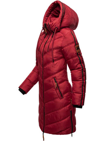 Marikoo Wintermantel Armasa in Dark Red