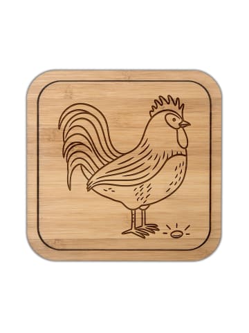 Mr. & Mrs. Panda Untersetzer Kork Hahn Korn ohne Spruch in Transparent