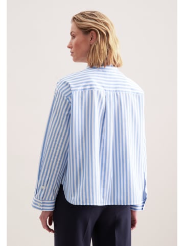 Seidensticker Stehkragenbluse Oversized in Hellblau