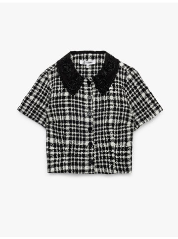 KOTON SHIRTS LS in Schwarz Karomuster