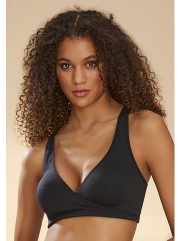 PETITE FLEUR Soft-BH in schwarz+weiß