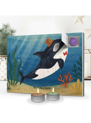 Mr. & Mrs. Panda adventskalender kerzen Orca Zylinder Design ohn... in Weiß
