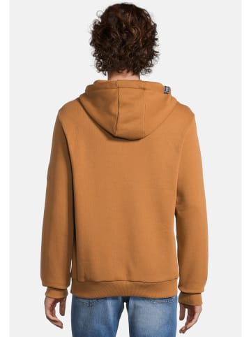 salzhaut Hoodie HEFF - MOIN Hazelnut-Neon Yellow