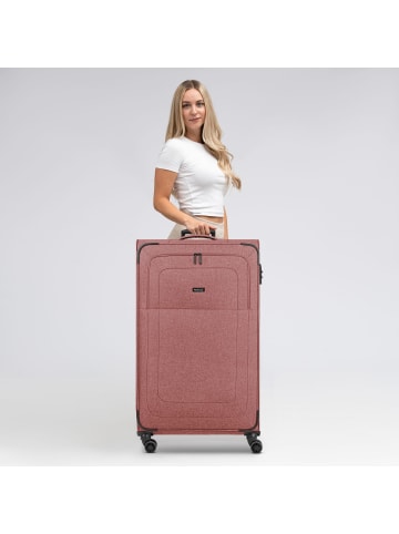 Redolz Essentials 12 4-Rollen Trolley XL 90 cm sehr groß Sondergröße in rose
