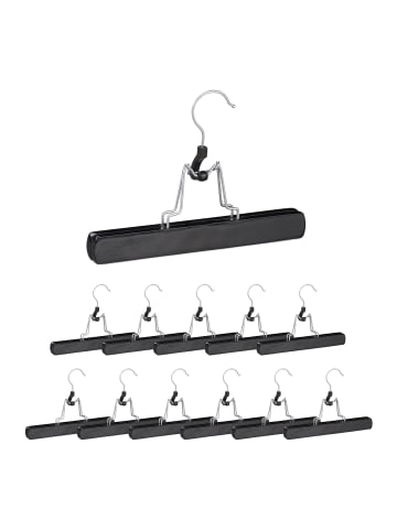 relaxdays 60x Hosenspanner in Schwarz - (B)25 x (H)17 x (T)2,3 cm