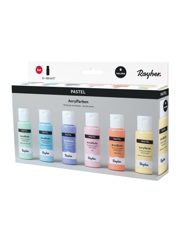 Rayher Acrylfarben Set Pastell in bunt