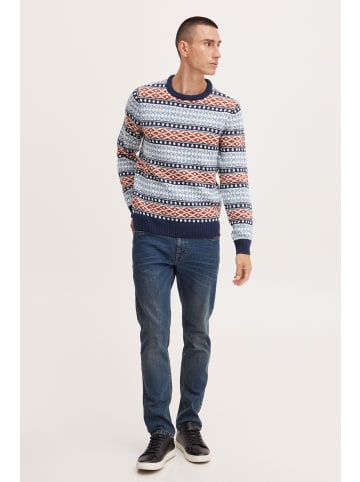 BLEND Norwegerpullover BHTjorben in Mittelblau