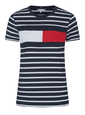 Tommy Hilfiger Rundhals T-Shirt für Damen in blau