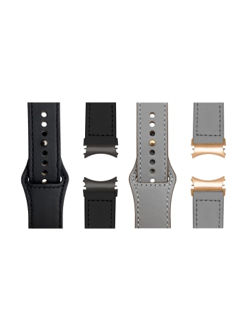WRISTR Smartwatch-Armband (2-tlg. Set) Pin in Schwarz / Grau