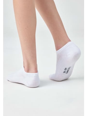 SNOCKS Kinder Sneaker Socken aus Bio-Baumwolle Weiß 6 Paar