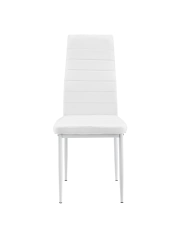 en.casa Esszimmerstuhl 2er Set in Weiß (H)96cm (B)43cm (T)52cm