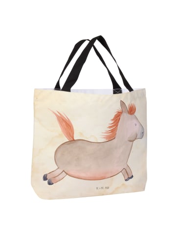 Mr. & Mrs. Panda Strandtasche Pferd Springen ohne Spruch in Vintage