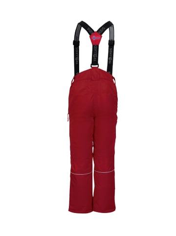 Trollkids Schneehose Slim Fit "Holmenkollen" in Rot