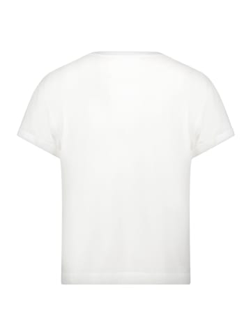 BETTY & CO Rundhals-Shirt kurzarm in Patch White/Beige