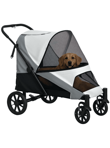 Pawhut Hundewagen 124L x 67B x 100H cm