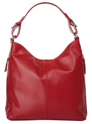 Samantha Look Handtasche echt Leder in rot