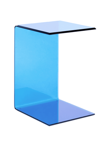 Beliani Beistelltisch LOURDES in Blau - (W) 40 x (H) 61 x (L) 40 cm