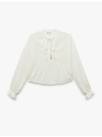 KOTON BLUSE LS in Weiß