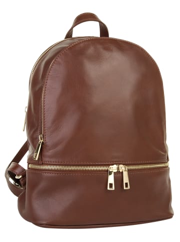piké Rucksack echt Leder in braun