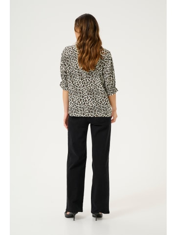 Kaffe Kurzarm-Bluse KAvelana Regular fit in Multi Color Leo Print