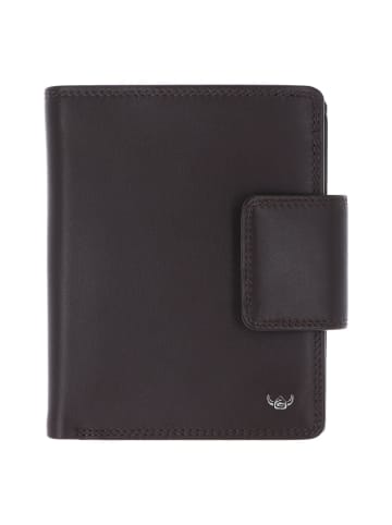 Golden Head Polo Geldbörse RFID Leder 11 cm dunkelbraun