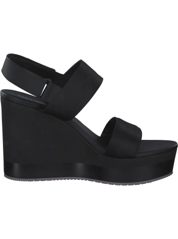 Calvin Klein Plateau-Sandaletten in BLACK