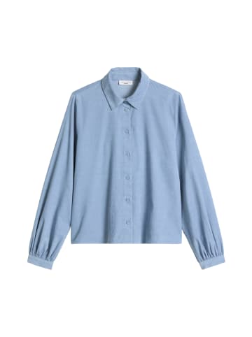 Marc O'Polo DENIM Feincord-Langarm-Bluse regular in Fall Sky